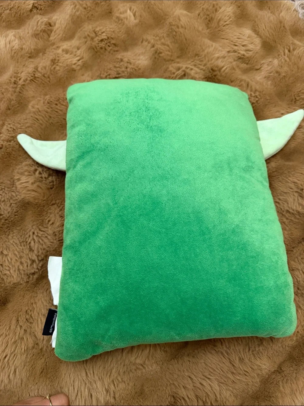 Star Wars Green and Tan Baby Yoda Plush Costume Pillow